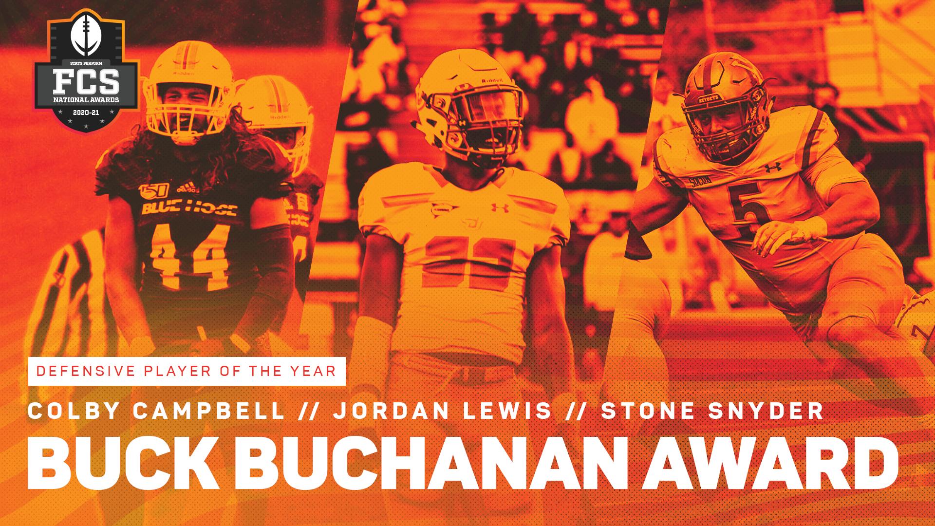 Campbell, Lewis, Snyder Invited to Buck Buchanan Award Announcement