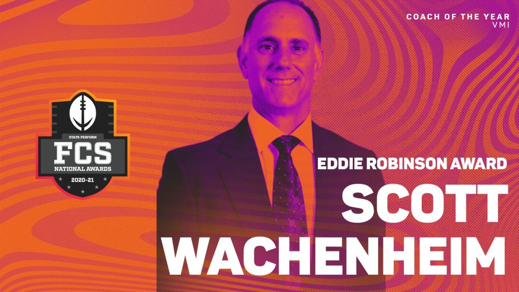VMI’s Scott Wachenheim Selected 34th Eddie Robinson Award Winner as FCS Coach of the Year