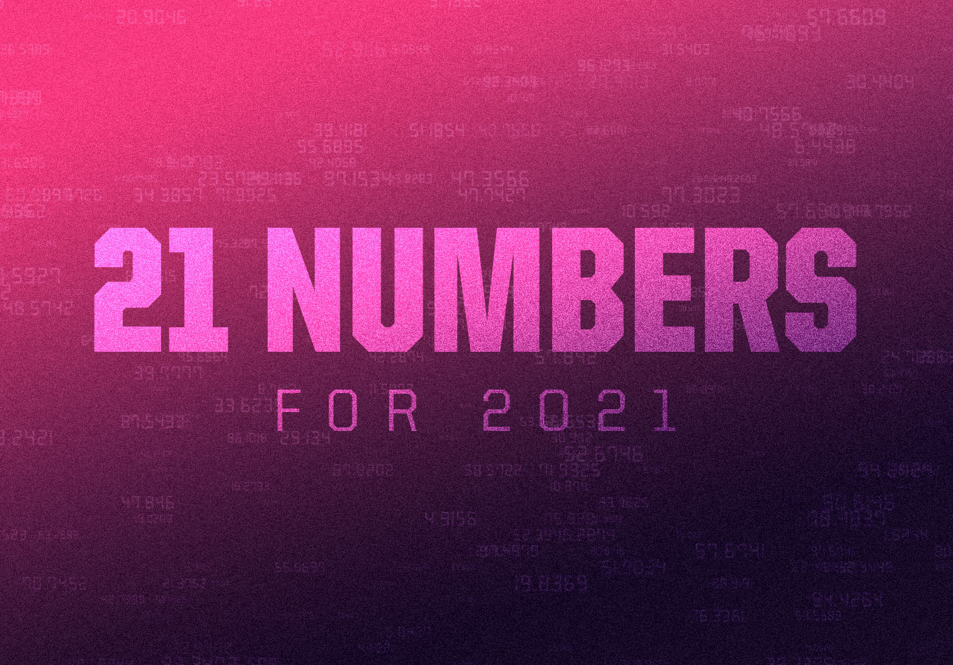 The 21 Numbers of 2021
