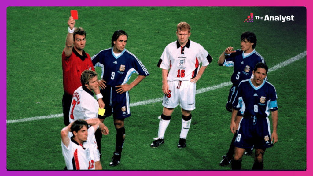 David Beckham Red Card Argentina 1998