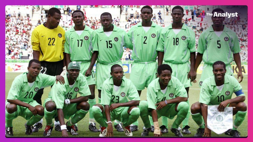 Femi Opabunmi at the 2002 World Cup - the third youngest player