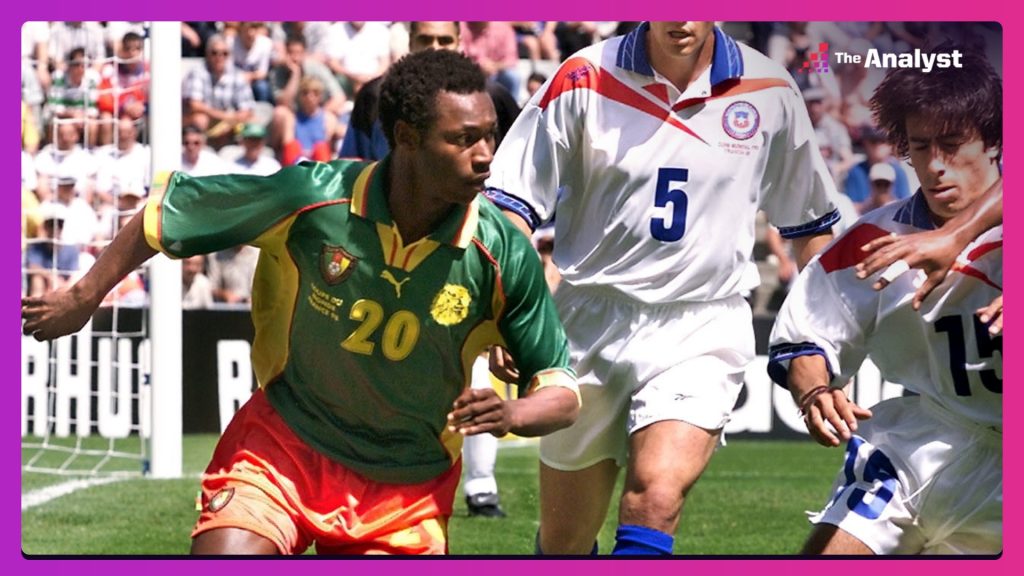 Salomon Olembe at the 1998 World Cup - the fourth youngest player