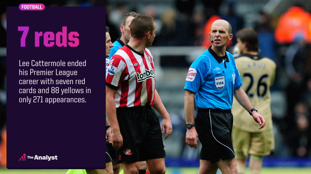 Cattermole red cards