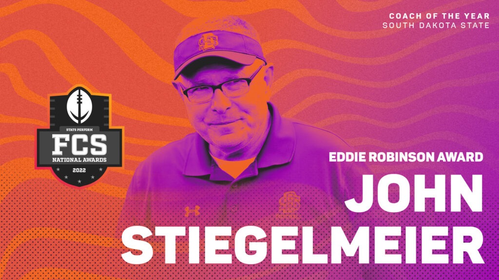 No. 1 Again: South Dakota State Coach John Stiegelmeier is 2022 Eddie Robinson Award Recipient