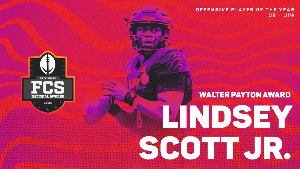 UIW QB Lindsey Scott Jr. Receives 2022 Walter Payton Award as FCS Offensive Player of the Year
