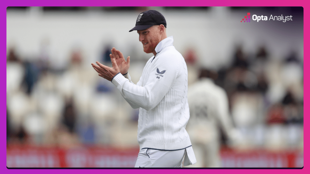 Ben Stokes applauds while playing for England