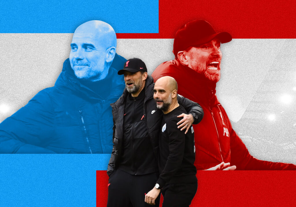 Klopp and Guardiola banner