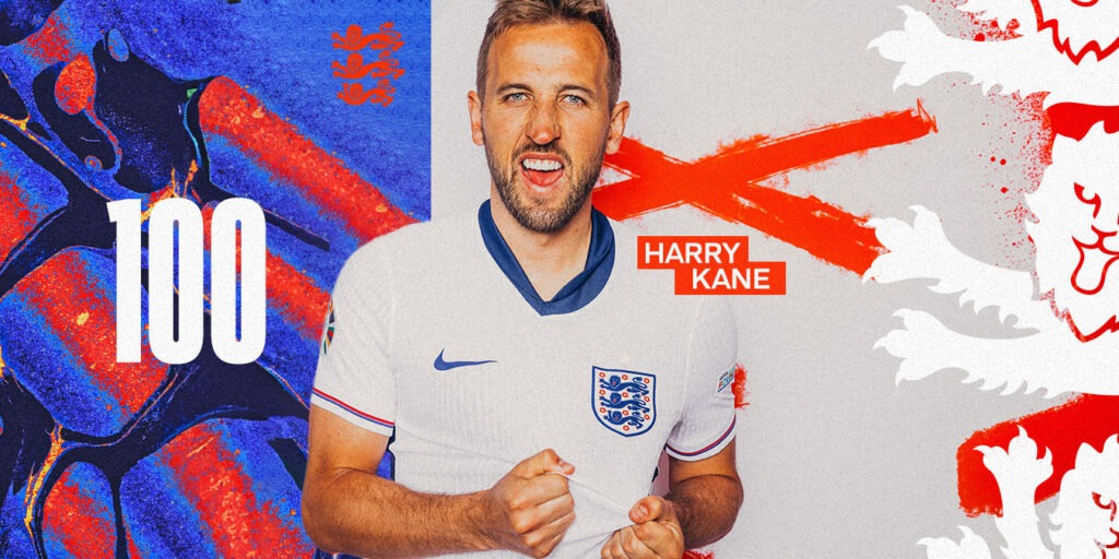 Harry Kane Wins 100th England Cap With All-Time Record Now in Reach